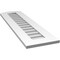 Ekena Millwork Arch Top Surface Mount PVC Gable Vent: Functional, w/ 3-1/2"W x 1"P Standard Frame, 12"W x 42"H GVPAR12X4201SF - alternate 2